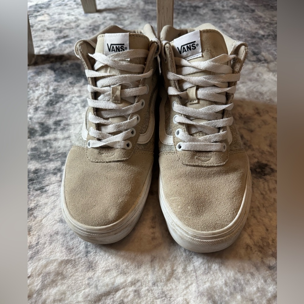 Vans Women’s Ward Grey Suede High Top Shoe - Picture 6 of 8